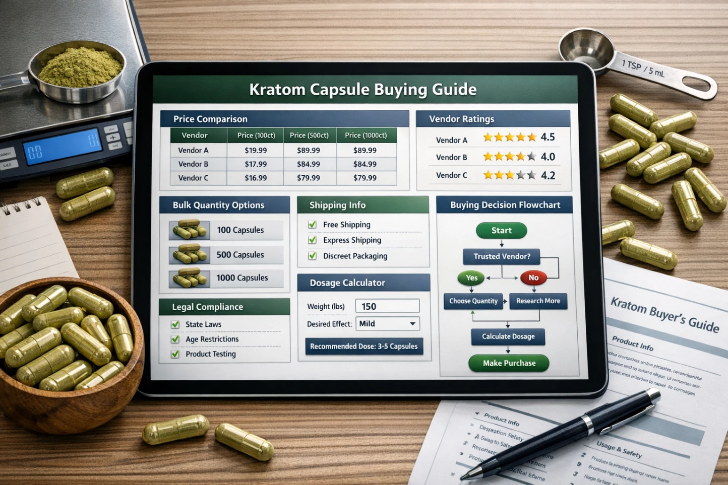 Best Kratom Capsules Top Strains, Buying