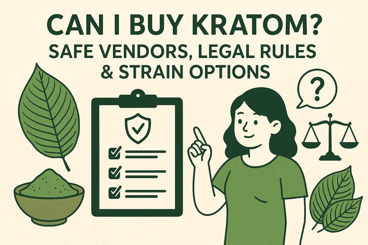 Can I Buy Kratom Safe Vendors, Legal Rules & Strain Options Safe Vendors, Legal Rules & Strain Options