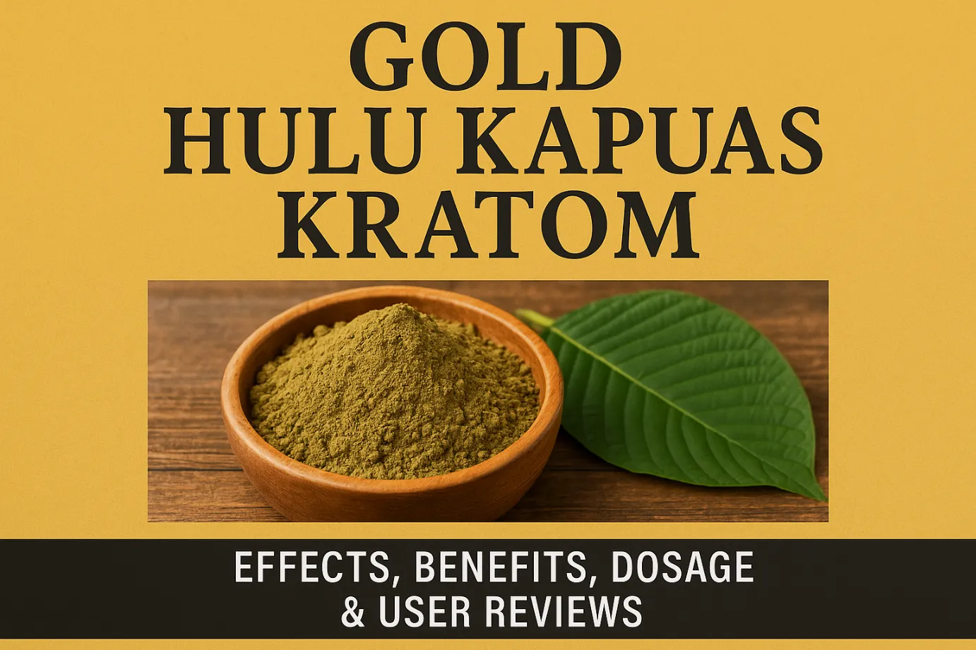 Gold Hulu Kapuas Kratom – Effects, Benefits, Dosage & User Reviews1