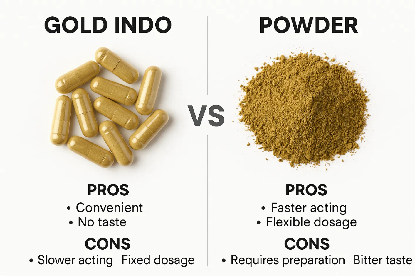 Gold Indo Kratom Powder