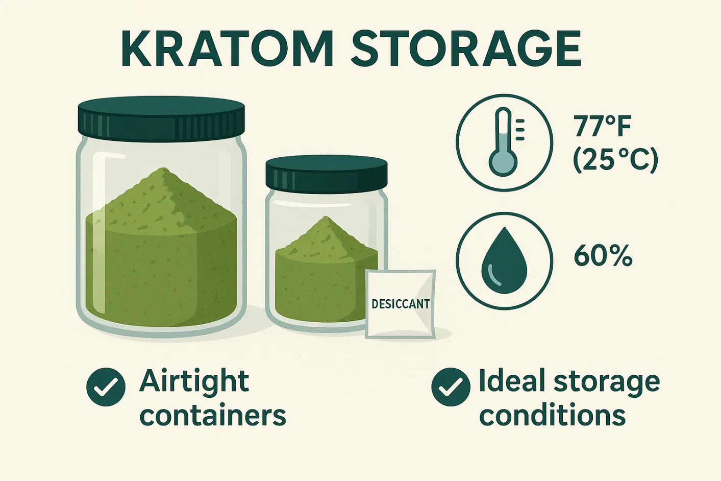 Gold Indo Kratom Storage