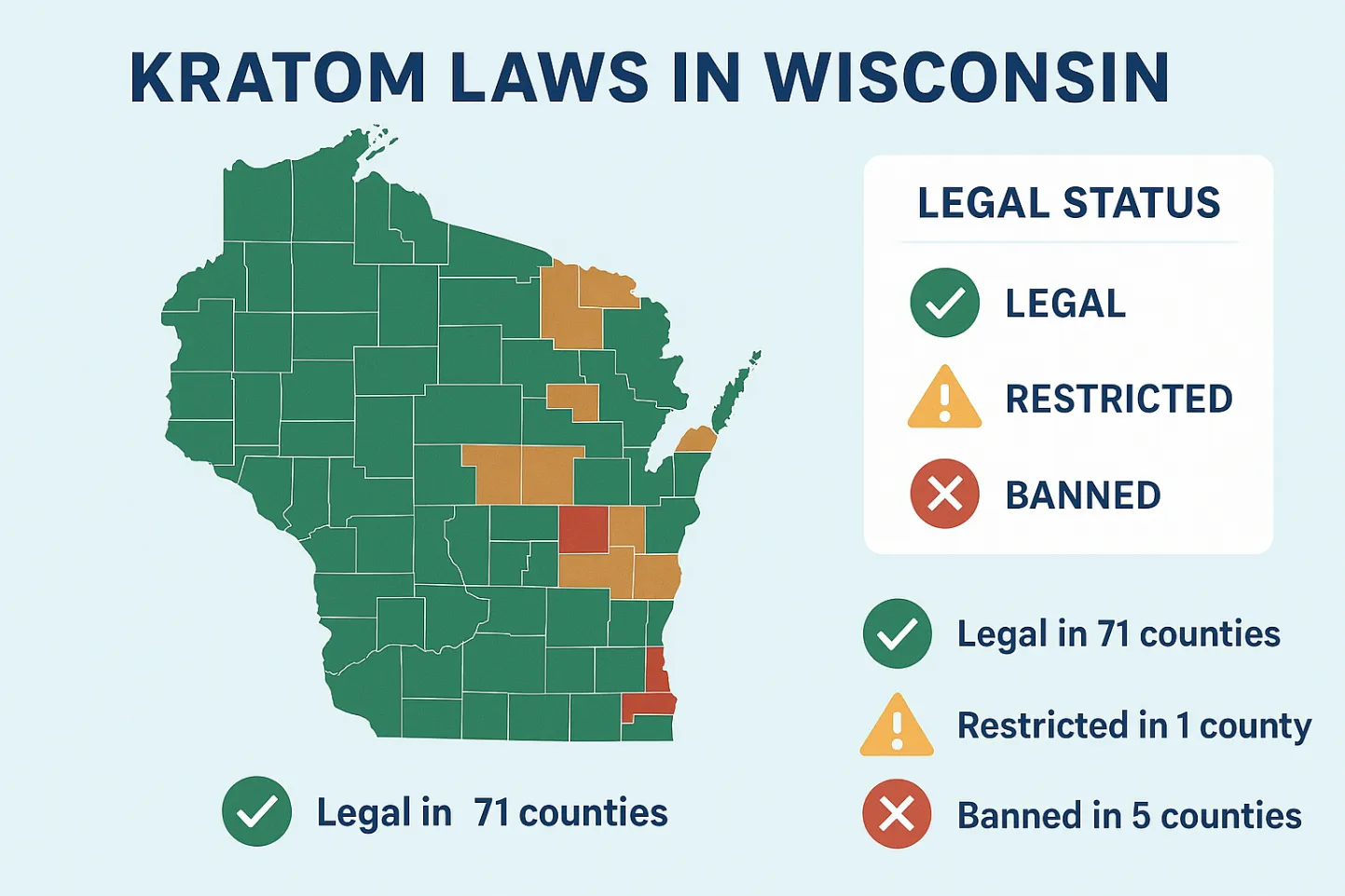 Kratom Legal in Wisconsin State Laws, Bans & Penalties2