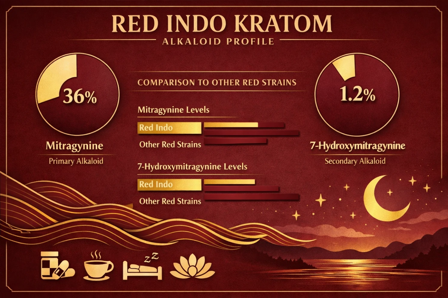 Red Indo Kratom Alkaloid Profile