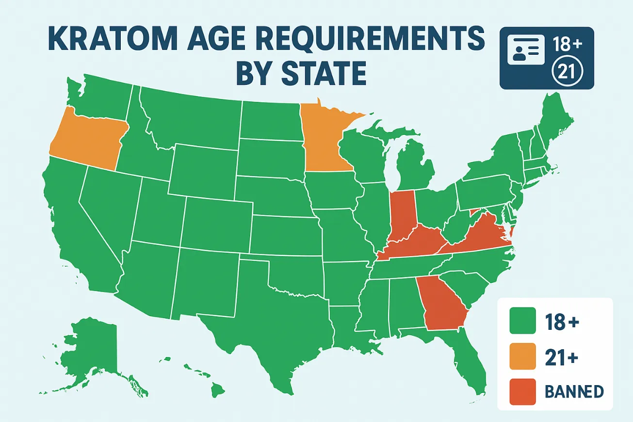 State-by-State Age Requirements for Kratom Purchases