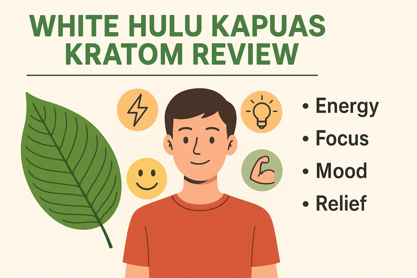 White Hulu Kapuas Kratom Review – Energy, Focus, Mood & Relief