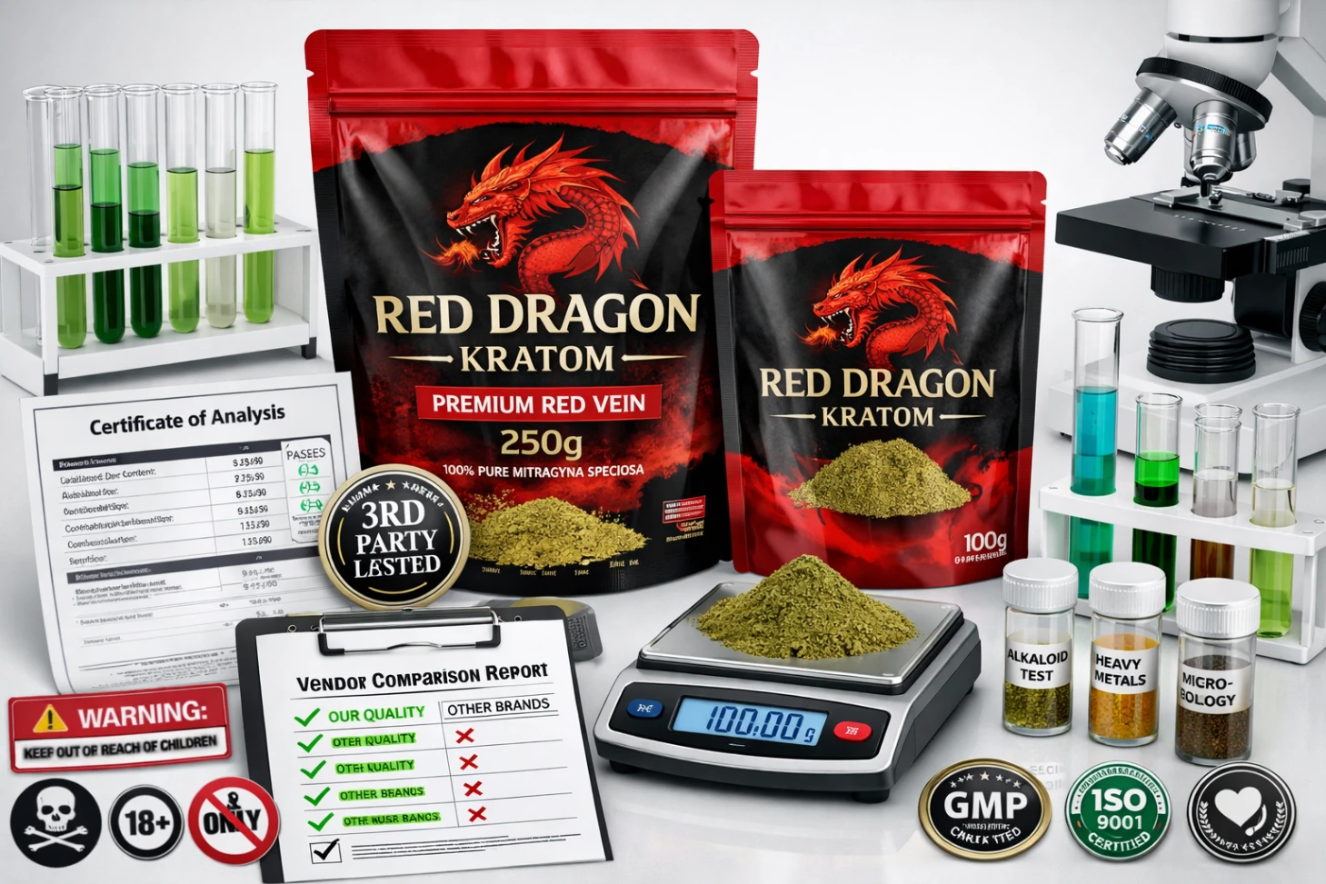 Red Dragon Kratom Review Effects Lab Testing