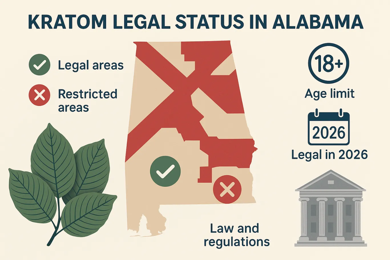 Is Kratom Legal in Alabama 2026?