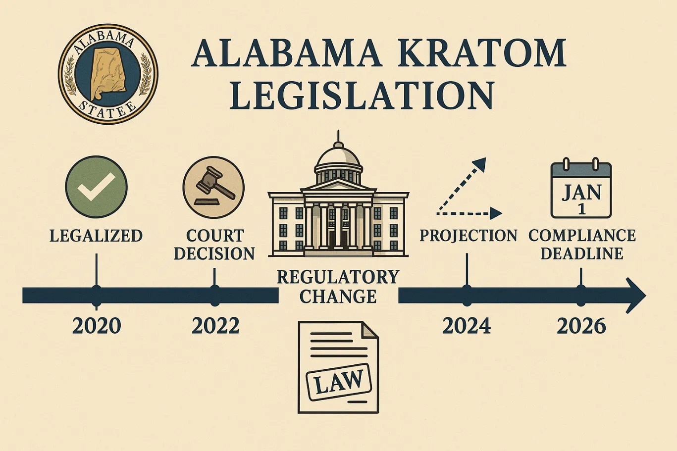 Is Kratom Legal in Alabama 2026?