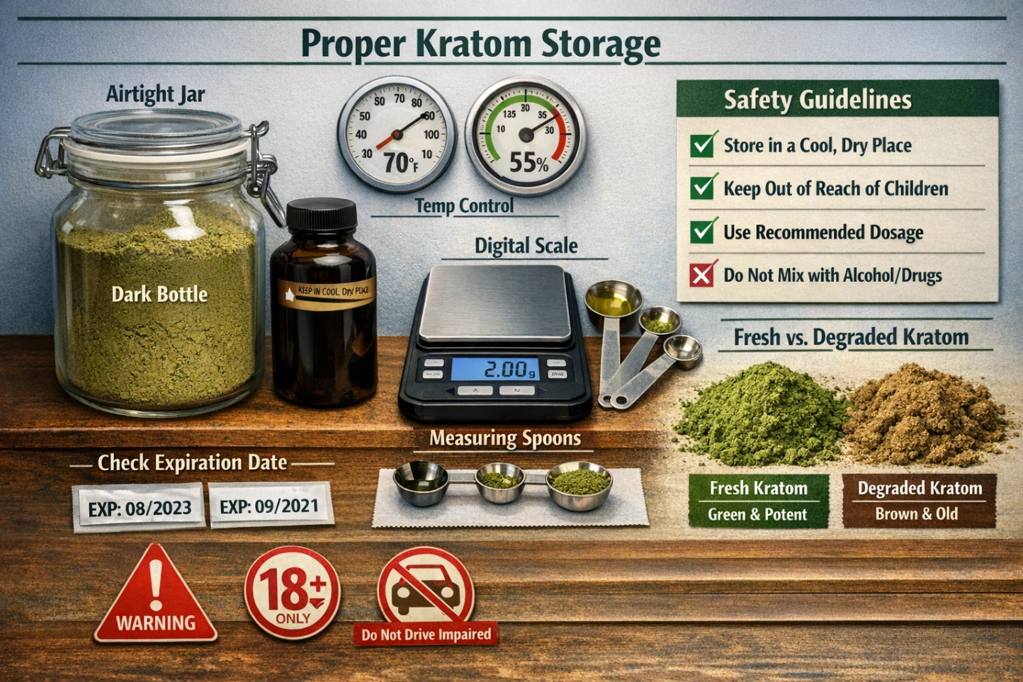 Free Kratom Samples Storage