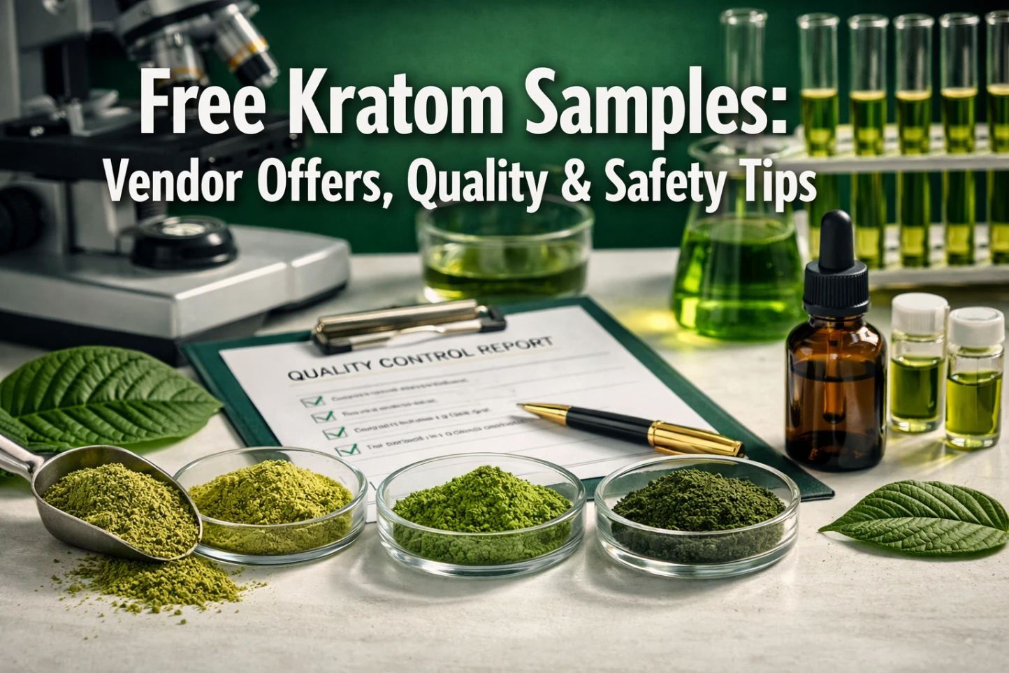 Free Kratom Samples Vendor Offers, Quality & Safety Tips