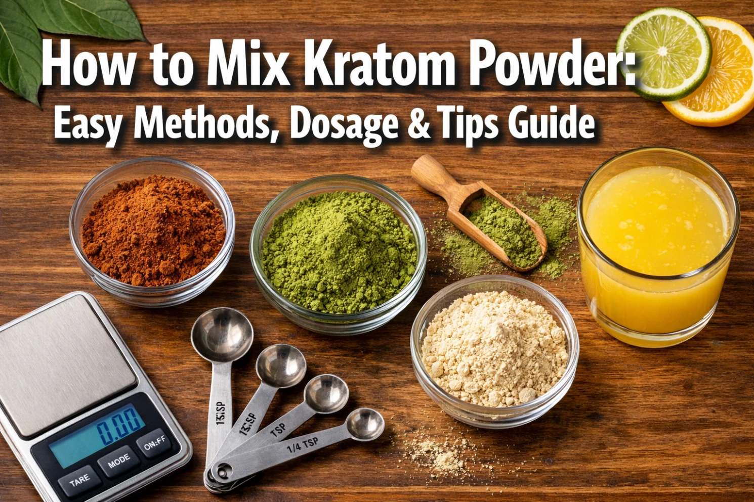 How to Mix Kratom Powder Easy Methods, Dosage & Tips Guide