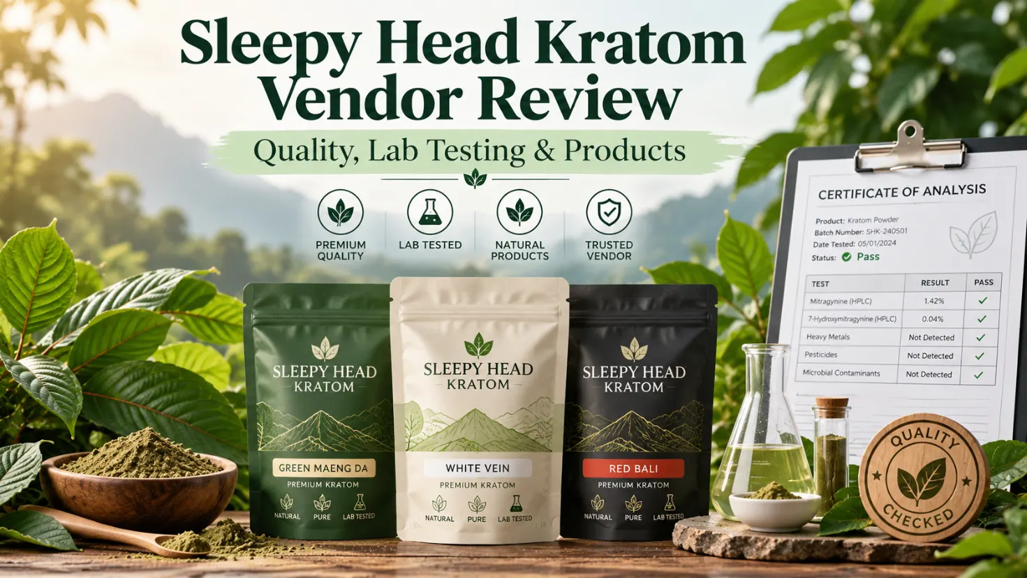 Sleepy Head Kratom Vendor Review Quality, Lab Testing & Products